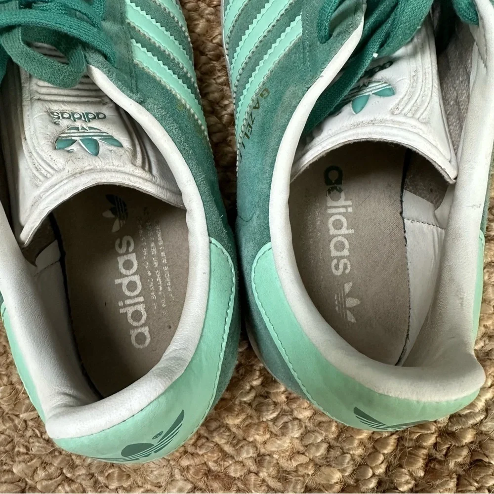 adidas Gazelle True Green/ Clear Mint/ Ftw White mens 8